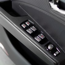 [JR SHOP] 쌍용 티볼리 윈도우 패널 카본 데칼 스티커 차량용품, 윈도우패널(뒷열열선유) - 골드카본, 1개