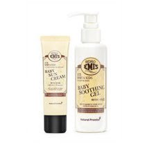 호호에미 베이비 선크림 50g + 수딩 젤 150ml 아기 유아 어린이 순한 저자극, 1개