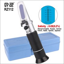 굴절계 측정기 RZ 굴절계 염분 농도 핸드 헬드 휴대용 양조 자동 Refratometro 테스터 측정 0-28% 0.2% 굴, 01 RZ112_01 CHINA