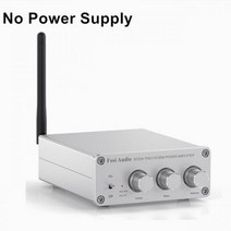 Fosi 오디오 BT20A 블루투스 TPA3116D2 사운드 파워 앰프 100W 미니 HiFi 스테레오 오디오 클래스 D 앰프베이스 고음 스피커, silver without power_3