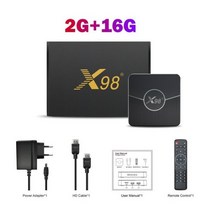 X98 플러스 스마트 TV 박스 안드로이드 11 Amlogic S905W2 AV1 4K BT 4GB 32GB 64GB 2.4G 5.8G 와이파이 유튜브 미디어 플레이어 셋톱 2GB, 미국 플러그_2G 16G