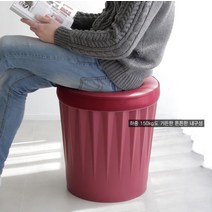 laterior 미용보조의자 스툴 등받이없는의자 화장대 진료의자, 2.수납의자_레드ㅡ(레드쿠션)