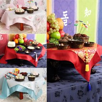 원형상테이블보세트 모음 돌상테이블보 전통상보, 전통원형상테이블보세트01번