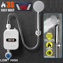 전기온수기 욕실 플러그 디지털 디스플레이 컨트리 하우스, 3500w, 유럽 ​​연합