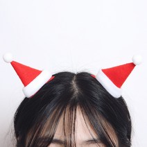 산타 머리핀 2개1세트, 단품