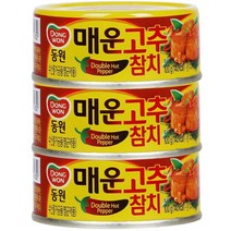 동원에프엔비 매운 고추참치 통조림, 100g, 3개입