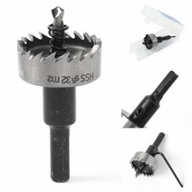 홀쏘 천공 홀커터 밀림방지 철판타공 머신용 드릴용, 쿠팡하울 32mm