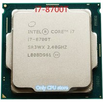 파워딜 CPU 프로세서 인텔 코어 i7-8700T i7 2 4 GHz 6 12 스레드 35W LGA 1151, 한개옵션0