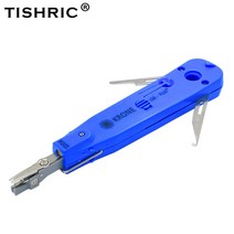네트워킹 TISHRIC- 블루 크로네 Lsa-플러스 텔레콤 전화 와이어 케이블 RJ11 RJ45 펀치 다운 네트워크 도구 키트 전문가