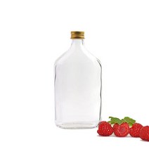 [가인글로벌] 납작병500 36개 1박스 알루미늄실버캡 음료병 주스병 밀크티병, 40개, 500ml