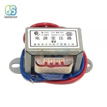 변압기 트랜지스터 transistor AC 6V 9V 12V 15V 24V 출력 전압 5W EI 구리 코어 입력 220V 50Hz ~ 60Hz 단일 전원 2 라인, 220V Single V 2 line, AC6V, 1개
