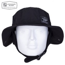 대두 명품 서프 버킷햇 서핑모자 UPF50 친스트랩, 블랙 뉴