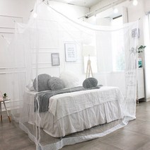 국산 모기장 침대 사각 대형 캠핑 모기장 높이210cm선택가능, 화이2-3인용(높이180cm)