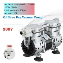 220v 소형 오일 프리 자동 진공 펌프 펌핑 실험실 진공 펌프 음압 공기 펌프 산업용, 900v