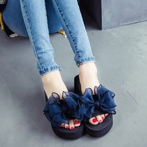 디에스슈 리본 통굽 슬리퍼