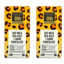 Endangered Species 오트밀크 시솔트 + 다크초콜릿 코코아 75% 85g 2팩