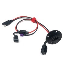 diy sae 소켓 측벽 포트 방수 sae 빠른 연결 태양 전지 패널 마운트 16awg sae 케이블 태양광 발전기 배터리 충전기, 없음