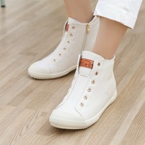 제이슈 소가죽 기모안감 스눕 하이탑 스니커즈 2cm