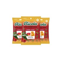 [Ricola] 리콜라 스위스 알파인 허브 쓰로트 드롭 체리 허니 24 드롭 3개 세트