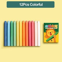 36 Color Dust-free Water-soluble Chalk Erasable Pen School Teacher Special Blackboard Student Painti, 03 12Pcs Colorful