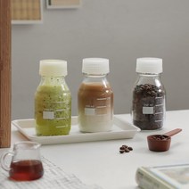 눈금 유리병 3개세트 2size / 뚜껑포함 밀크보틀, 250ml 3개 세트, 3개