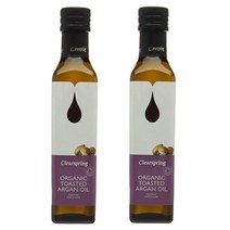 Clearspring 식용 먹는 로스팅한 모로코 아르간 오일 250ml 2병 Toasted Agran Oil, 2개