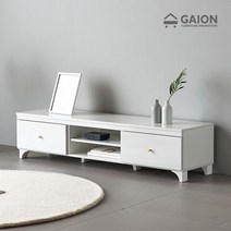 루나 LPM 1500 1단 오픈거실장, 화이트