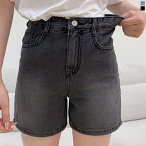 티데일리 아이런 데님 4부 팬츠 여성용 커버밴드 반바지 청바지
