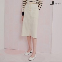 JJ지고트 패치 포켓 버튼 H라인 스커트 GM3P0SKW4