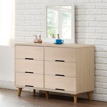 [천삼백케이] [도도] 루카스 와이드 화장대 세트, 메이플화이트