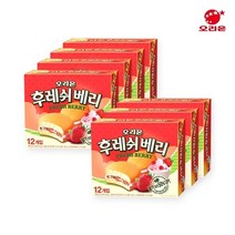 오리온 후레쉬베리 딸기 336g x 7개 딸기맛 과자 파이 간식, 단품