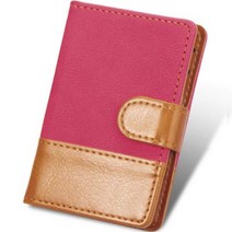 더블제이 핸드폰 부착형 멀티포켓 카드지갑, 레드, 1개