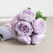 엠플장미번들7개입o 26cm 조화 꽃 FAIAFT, 퍼플