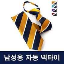 남성 상견례 격식 모임 스트라이프 자동 넥타이