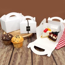 장원패키지 백색무지 조각케익 조각케이크 박스, 5매(매당 580원)