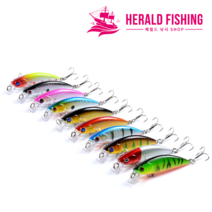 헤럴드낚시 하드베이트 루어낚시 플로팅미노우 8.7cm 5g 쏘가리 꺽지 볼락 배스 미노우, 옵션 5