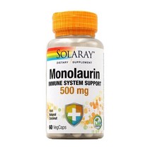SOLARAY 솔라레이 모노라우린 이뮨 시스템 500mg 60정