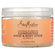 SheaMoisture Illuminating Hand Body Scrub Coconut Hibiscus 12oz 340g