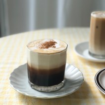 스테이828 아테네 언더락 커피잔 빈티지 카페 유리컵 2size, 295ml