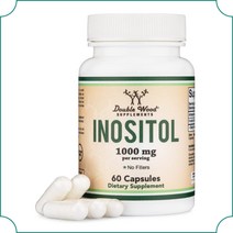 더블우드 이노시톨 미오이노시톨 1000mg 비건 60베지캡슐 글루텐프리
