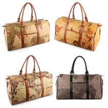 오너클랜 클래식 빈티지한 지도모양 여행가방 보스턴백 가방[WBED17C]