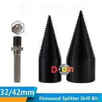 DGCO 장작 쪼개기 비트 32mm 캠핑 용품 모닥불 패기 화목 보일러 나무
