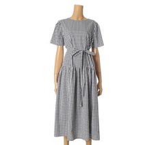 파파야 벨티드체크원피스 PMNROP015B