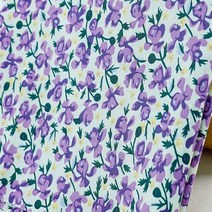 리버티 패브릭 포플린 플로랄 퓨어 코튼 데이지 천 목가적 인 재봉 액세서리 DIY 수제 하프 미터 린넨코튼원단, CHINA, 0.5mX1.4m, 23 Asters