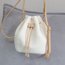 털실나라 DIY 미니복조리 뜨개가방 패키지 뜨개질 코바늘가방, 02아이보리3볼, 카멜