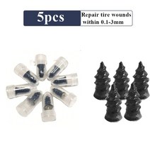 510pcs 진공 타이어 수리 네일 타이어 펑크 나사 오토바이 피팅 세트 튜브리스 휠 수리 펑크 키트 패치 자동차, 5pcs 작은 opp 가방