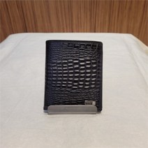 셀러허브 1 니꼴밀러 NC14 악어무늬 소가죽 블랙 반지갑 13PN62