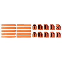 D7WD 유니버설 자동 창 스티커 도어 수리 스타일링 야외 데칼 리프트 버튼 차량 부품 Decors, 02 fluorescent orange