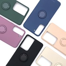 페블 갤럭시A42 전용 A426 A42 5G 깔끔한 무지 컬리 실리콘 링고리 홀더 젤리 휴대폰 케이스
