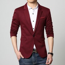 새로운 슬림 핏 캐주얼 재킷 코튼 남성 블레이저 재킷 싱글 버튼 그레이 남성 정장 재킷 가을 패치워크 코트 남성 스위트